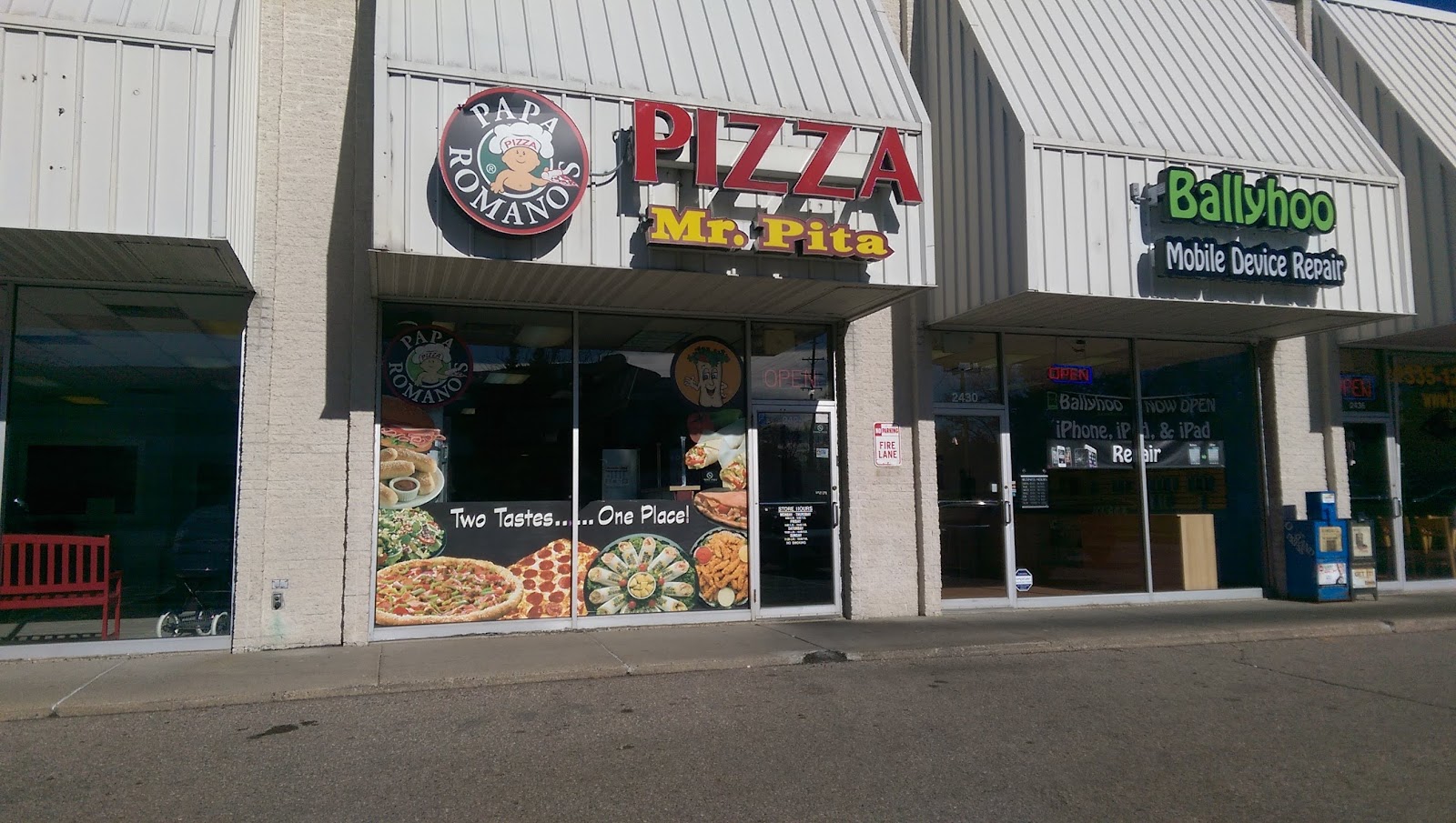 Papa Romano's Pizza & Mr. Pita — photo